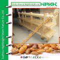 wooden Bread and Vegetable Display Rack